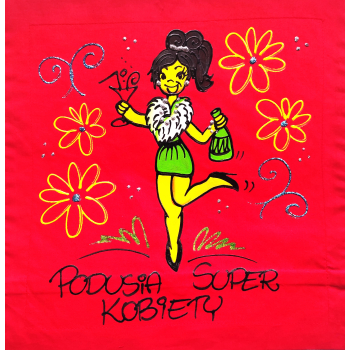 [Db101] Poduszka bawełniana Podusia Super Kobiety